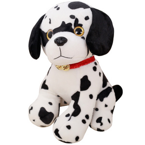 wholesale Cute soft plush simulation dalmatian stuffed toys lifelike animal spotty dog for children