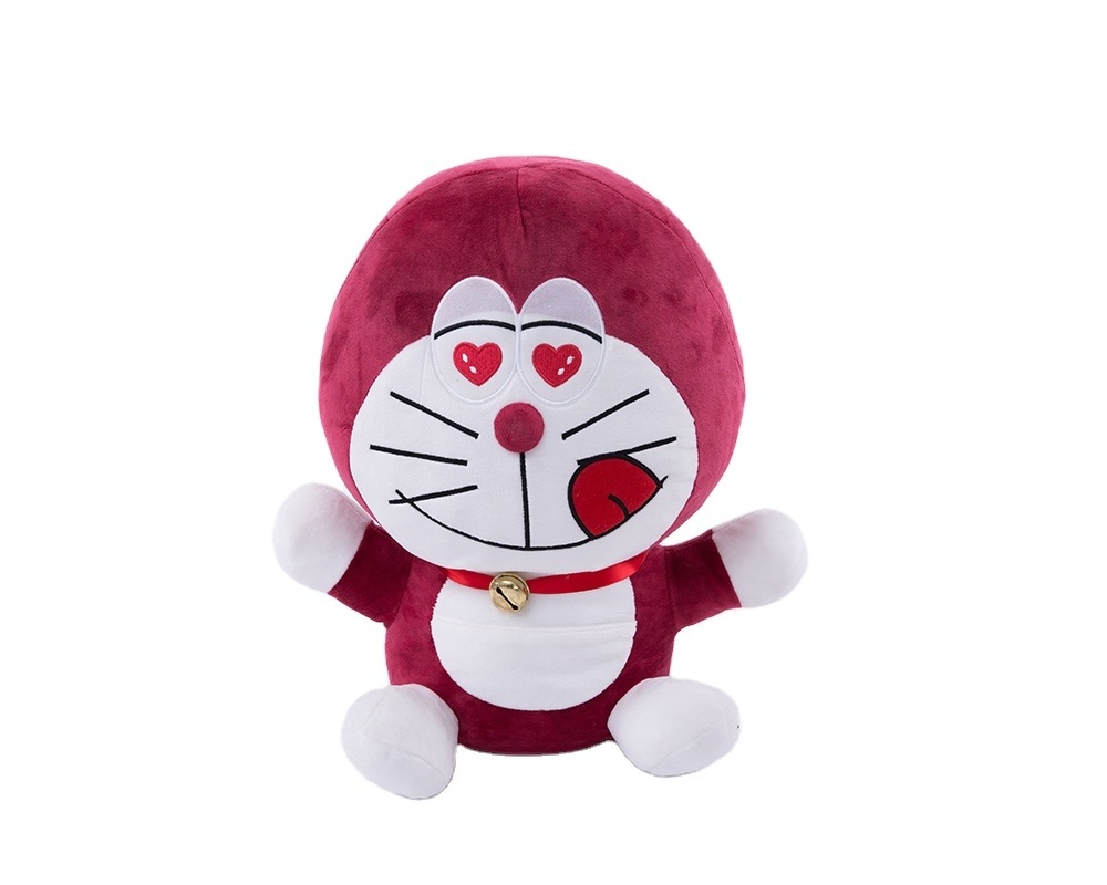 20/30/40cmWholesale customized stuffed plush Doraemon cat  Doll with cartoon face&small bell(blue)