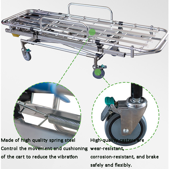 Hospital emergency stretcher trolley bed Multifunctional surgical transfer bed