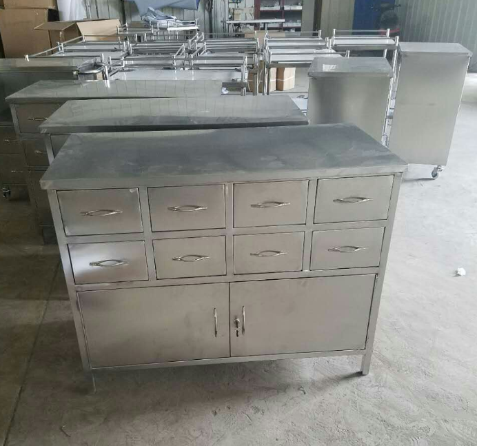 used stainless steel mobile folding food trolley carts for sale