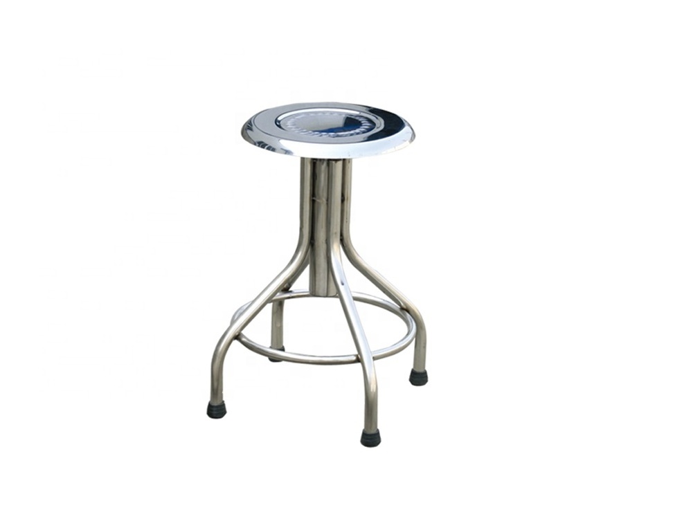 Stainless steel hospital furniture nurse stool for patient and doctor