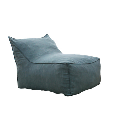 Blue Foam Filled Bean Bag Lazy Sofa Chair