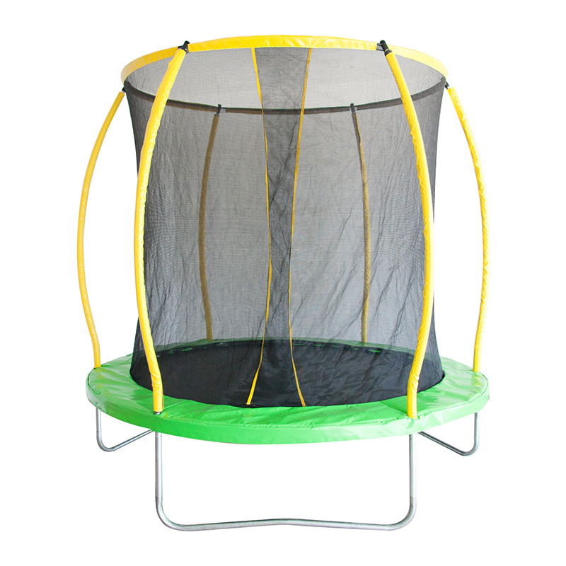 8ft 10ft T-junction connection rent a  tranpoline jumping trampoline para ejercicio With basketball hoop and laces