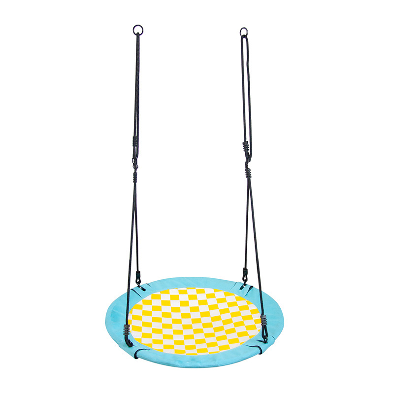 95/100CM Indoor Children Garden Hanging baby Nest Swing chairs Seat outdoor unique Mosaic style Round swings for Kids