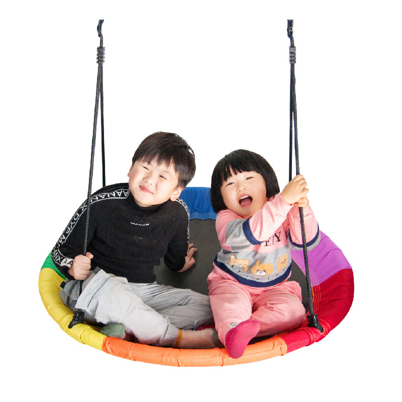 Round child swing hanging chair family baby hammock indoor rocking chair dormitory cradle outdoor hanging basket