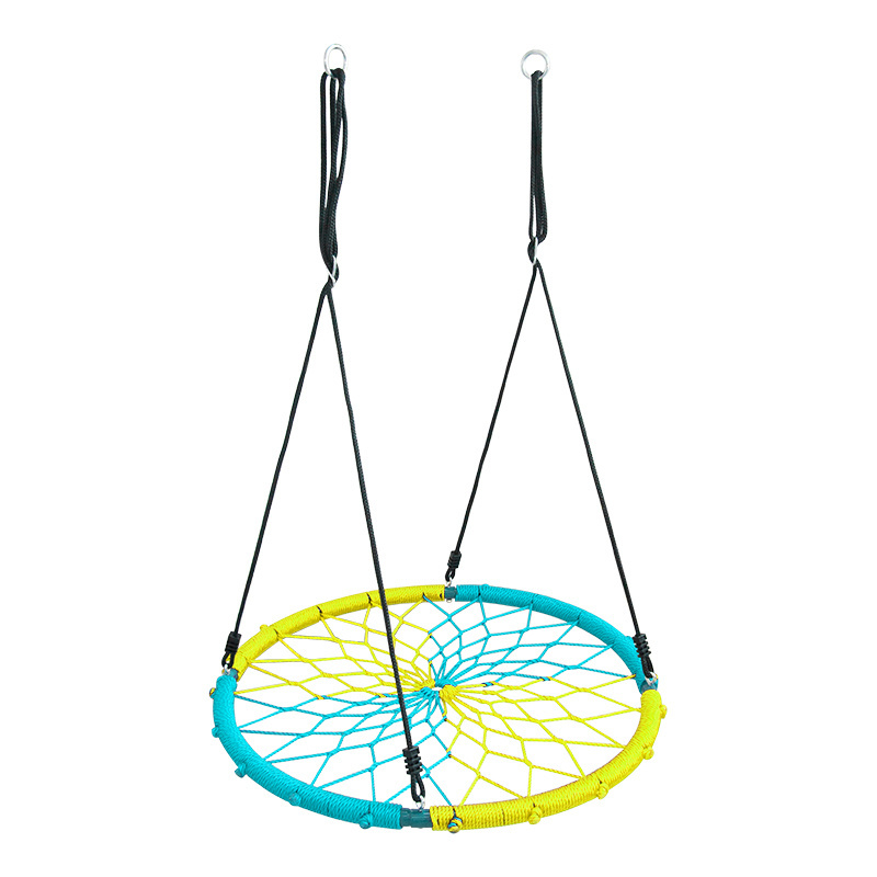 China Saucer Tree Swing Large Rope Swing with Children Nest Swing Platform Bonus Carabiner for Hanging Rope Outdoor