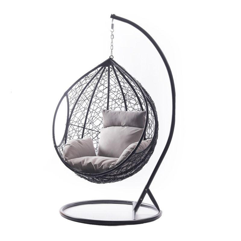 Cheap price indoor outdoor acrylic modern hanging swing chair bamboo patio garden rattan wicker egg swing clear chair