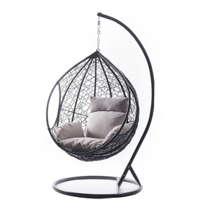 Cheap price indoor outdoor acrylic modern hanging swing chair bamboo patio garden rattan wicker egg swing clear chair