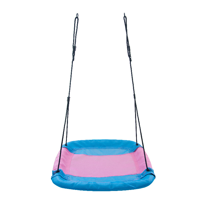 Custom color Patio Rectangle hanging colorful square round garden baby nest swing chair basket outdoor for sales