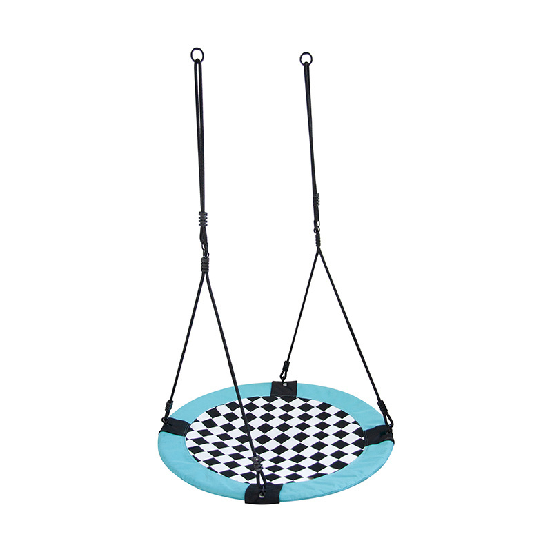 95/100CM Indoor Children Garden Hanging baby Nest Swing chairs Seat outdoor unique Mosaic style Round swings for Kids