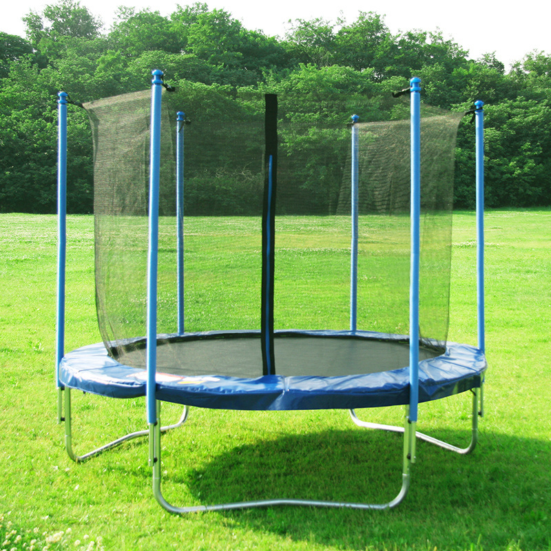 Rent a new kids sports trampoline for children outdoor kids adults air jump trampolin adultos kinder with safety net on sale