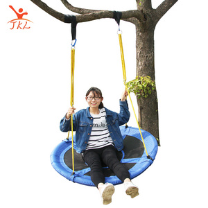 Outdoor portable fun for adults circular net nest hanging baby swing chairs seat for sales