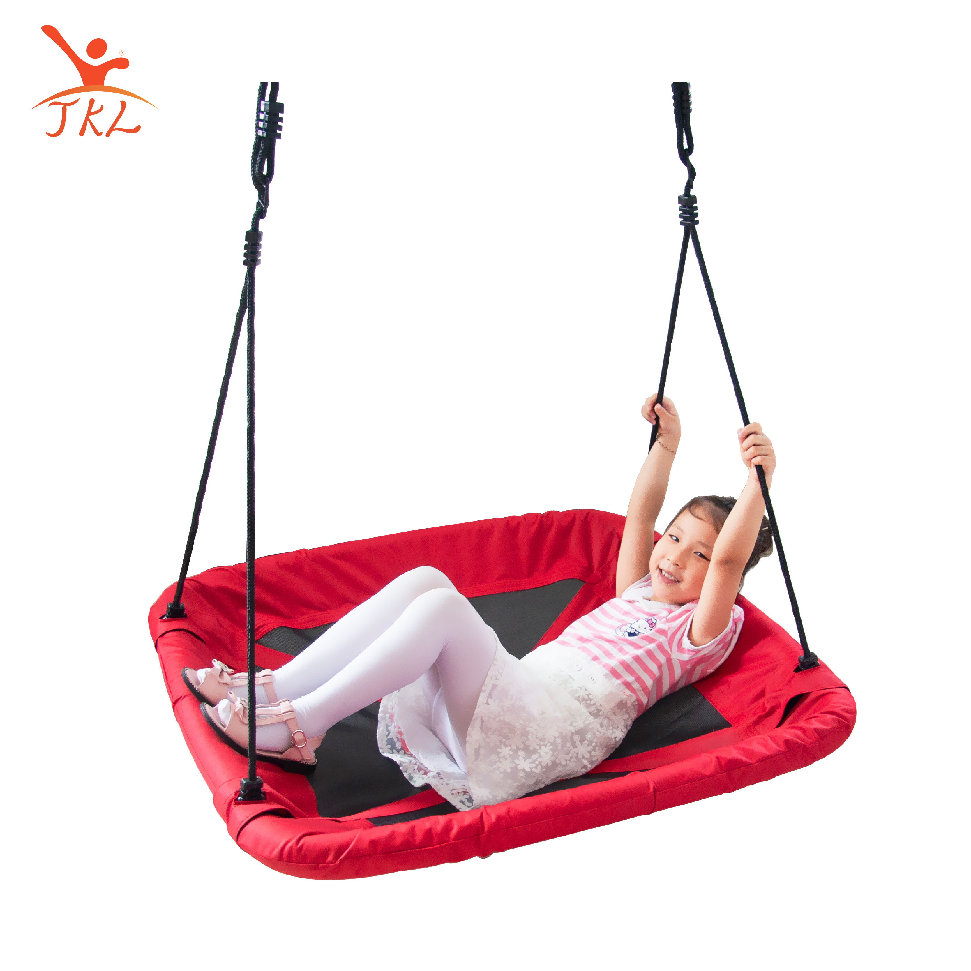 2024 hot sale outdoor square baby nest swing chair with Adjustable Hanging PE Rope for Children and Adults