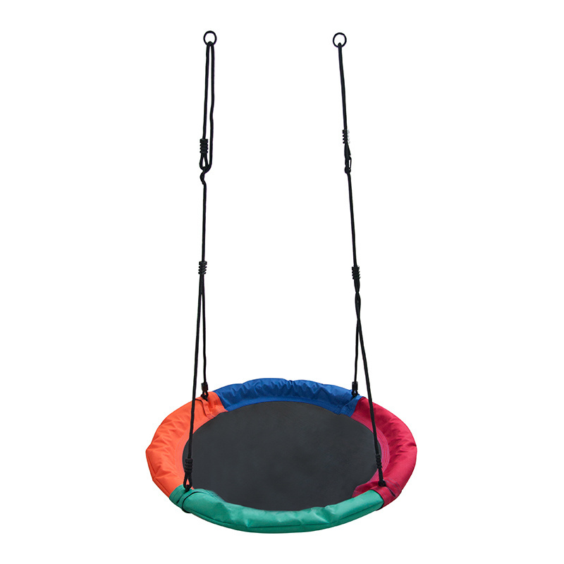 Cheap Child Four-color new comfortable garden patio ceiling swing seat set kids baby tree cradle swing bed with stand