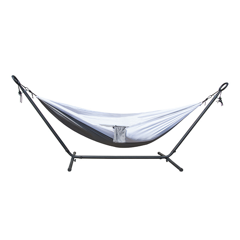 Outdoor Garden Portable Folding Camping Lightweight Camping Hammock Chair Patio Steel Frame Stand