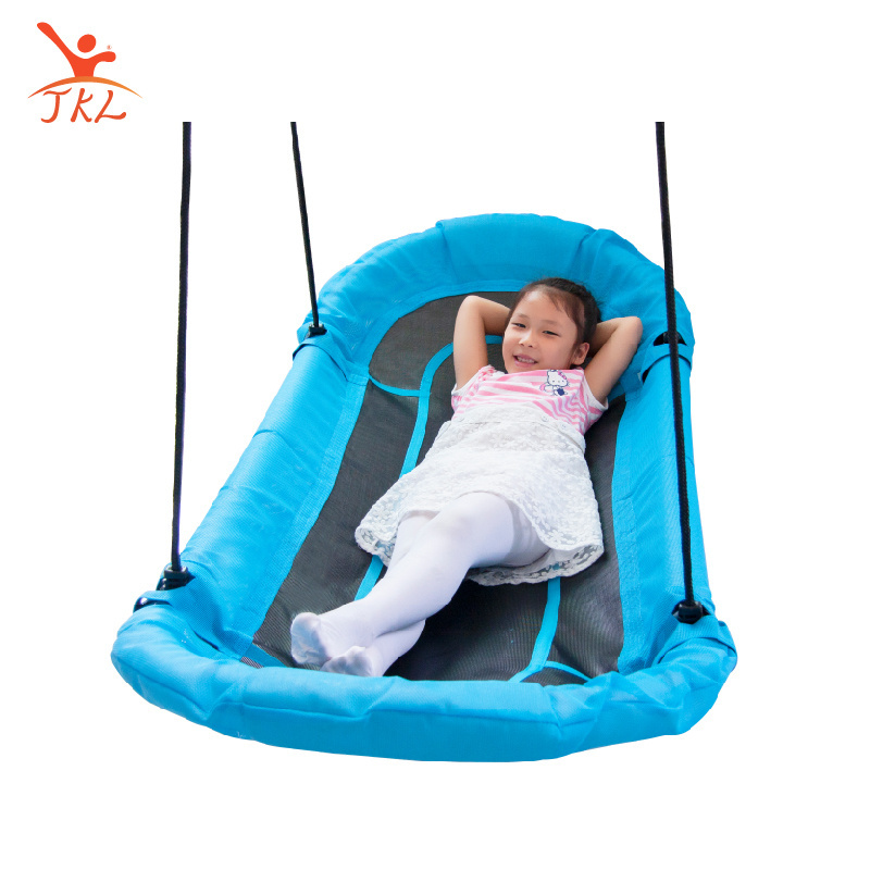 Blue boat bird nest swing customized design indoor portable hanging baby swing chairs outdoor play swing