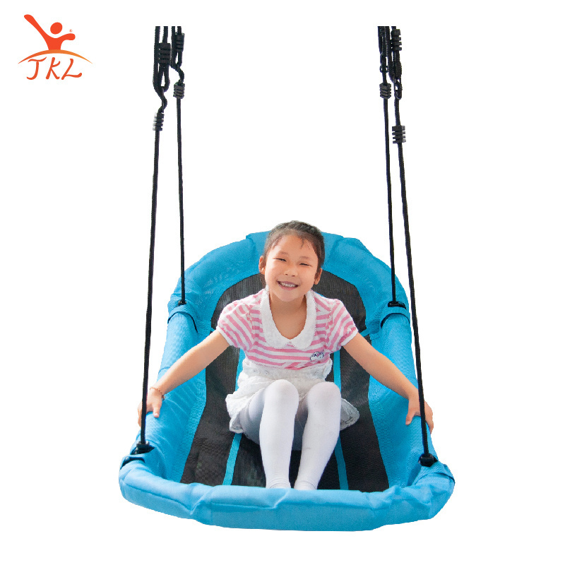 Blue boat bird nest swing customized design indoor portable hanging baby swing chairs outdoor play swing