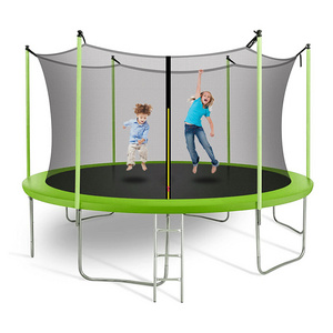 Rent a new kids sports trampoline for children outdoor kids adults air jump trampolin adultos kinder with safety net on sale