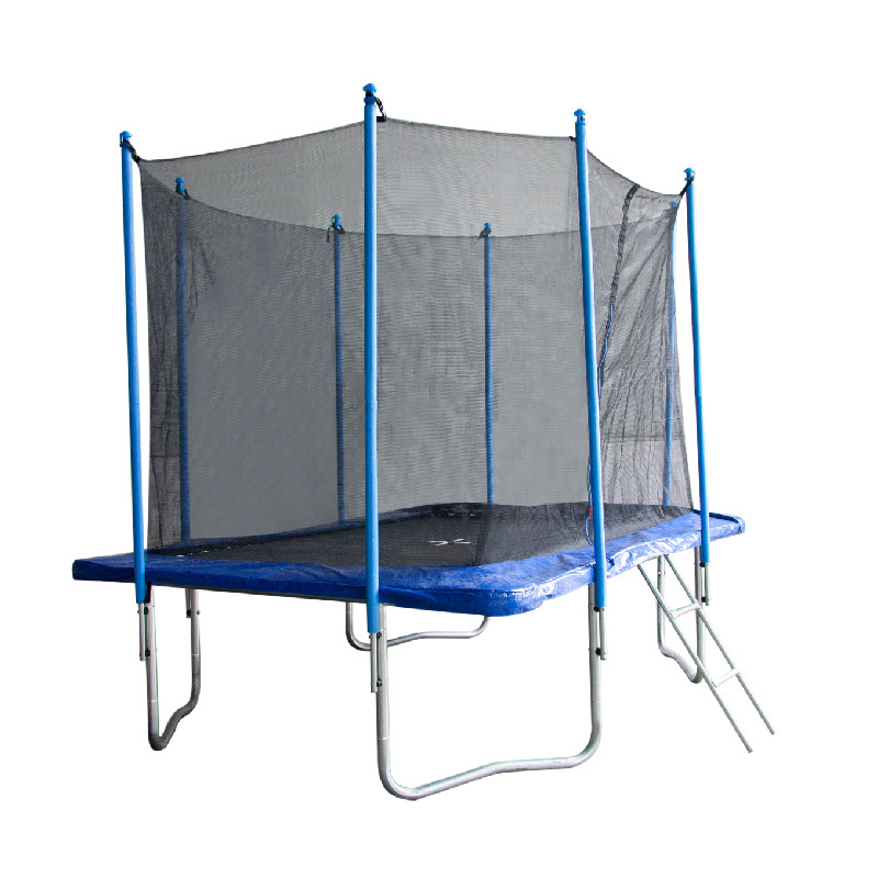 Cheap outdoor Rectangular Professional Big Rectangle children cama elastica Trampoline tent with safety  Net for sale