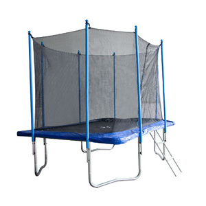 Cheap outdoor Rectangular Professional Big Rectangle children cama elastica Trampoline tent with safety  Net for sale