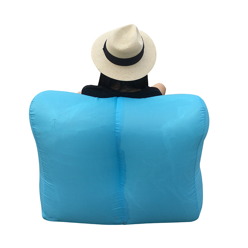 Trending hot sale fashion inflatable lounge air filled sofa lounger sleeping outdoor beach air bean bag chair