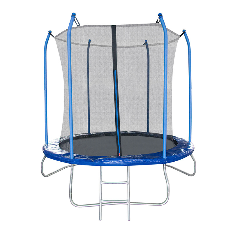 8ft 10ft T-junction connection rent a  tranpoline jumping trampoline para ejercicio With basketball hoop and laces