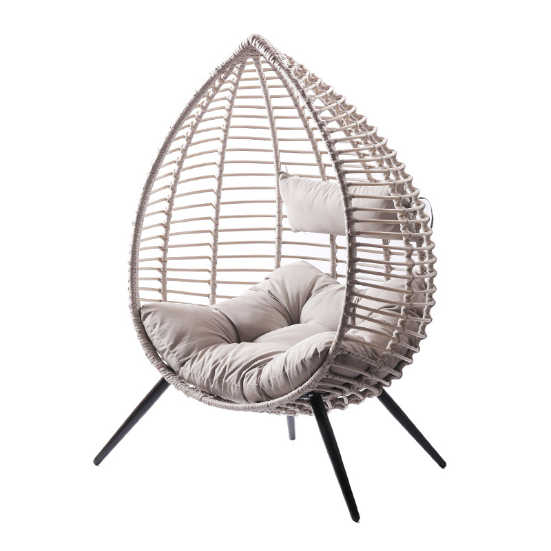 Cheap Wholesale Price Rrattan Chairs Reading Room Outdoor Furniture Egg Shaped Chairs