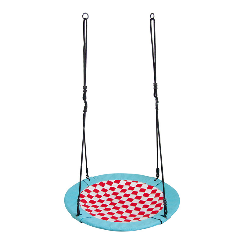 95/100CM Indoor Children Garden Hanging baby Nest Swing chairs Seat outdoor unique Mosaic style Round swings for Kids