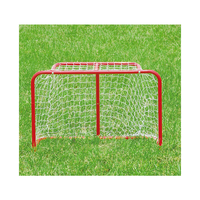 Custom training equipments football steel hockey goal with soccer net for sale