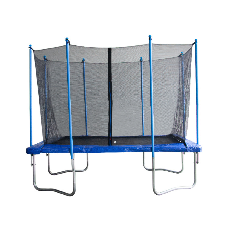 Cheap outdoor Rectangular Professional Big Rectangle children cama elastica Trampoline tent with safety  Net for sale