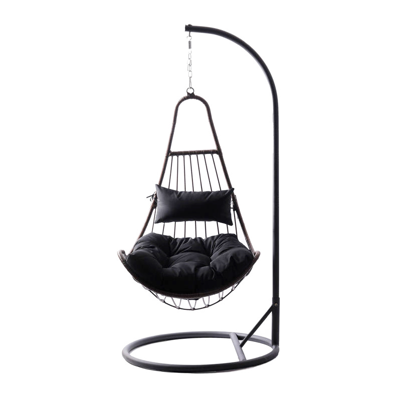 Factory Outdoor Swing Egg Chair Garden balcony Patio Furniture swing Rattan hanging egg chair for kids