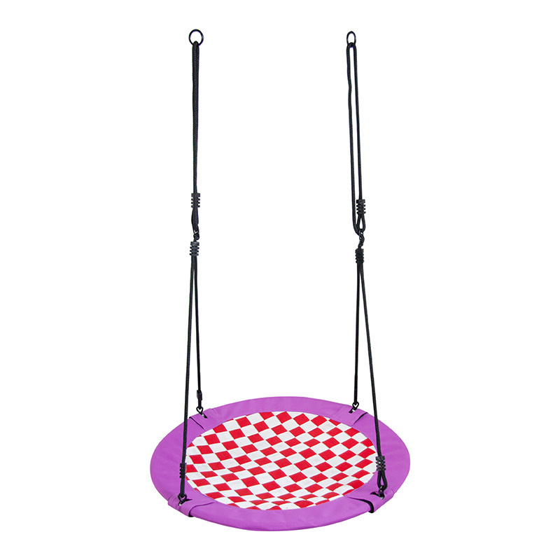 95/100CM Indoor Children Garden Hanging baby Nest Swing chairs Seat outdoor unique Mosaic style Round swings for Kids