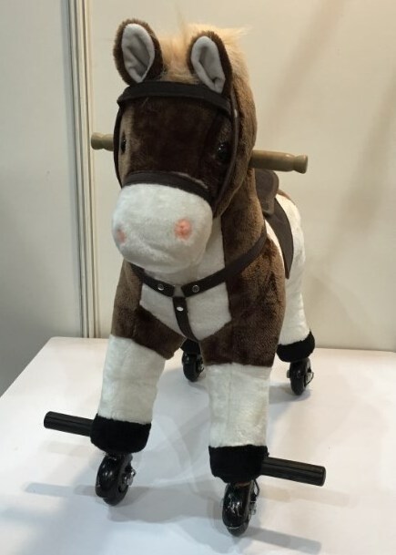 wholesale outdoor walking animal Mechanical Brown color plush walking animal ride for mall