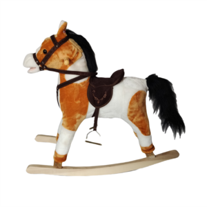 New Design Comfortable Strong Stability Horse Kids Ride On Toys 2 In 1 Baby Rocking Chair Plush Rocking Horse