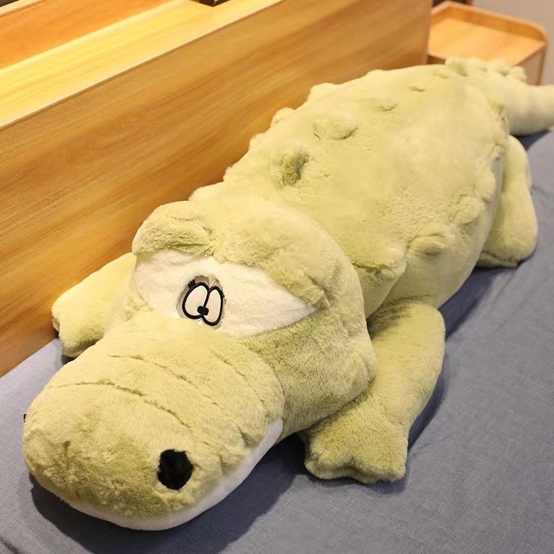 Oversized doll crocodile stuffed animal throw pillow long doll bed sleeping doll