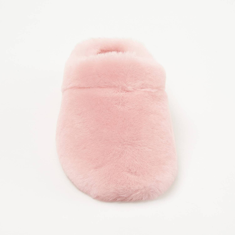 Fashion Women Winter Indoor Outdoor Fuzzy LambsWool Comfort House Warm Australian Sheepskin Slippers Wholesale