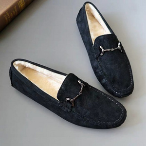 High Quality Winter Warm Flat Classic Moccasin Loafers Driver Shoes Men Casual Shoes