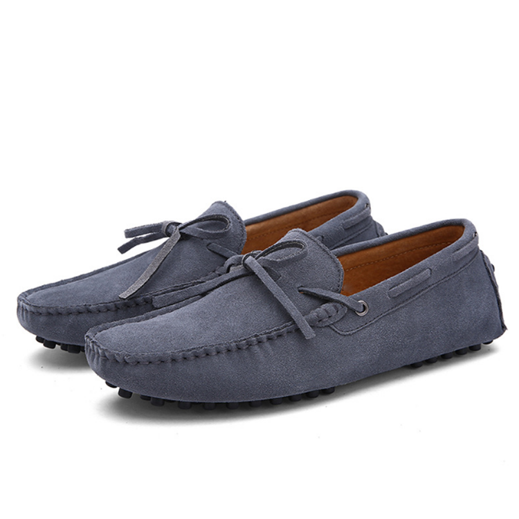 Hot Sales Spring Autumn Cow Suede Leather Boat Loafers Driving Walking Outsole Moccasin Casual Shoes for Men