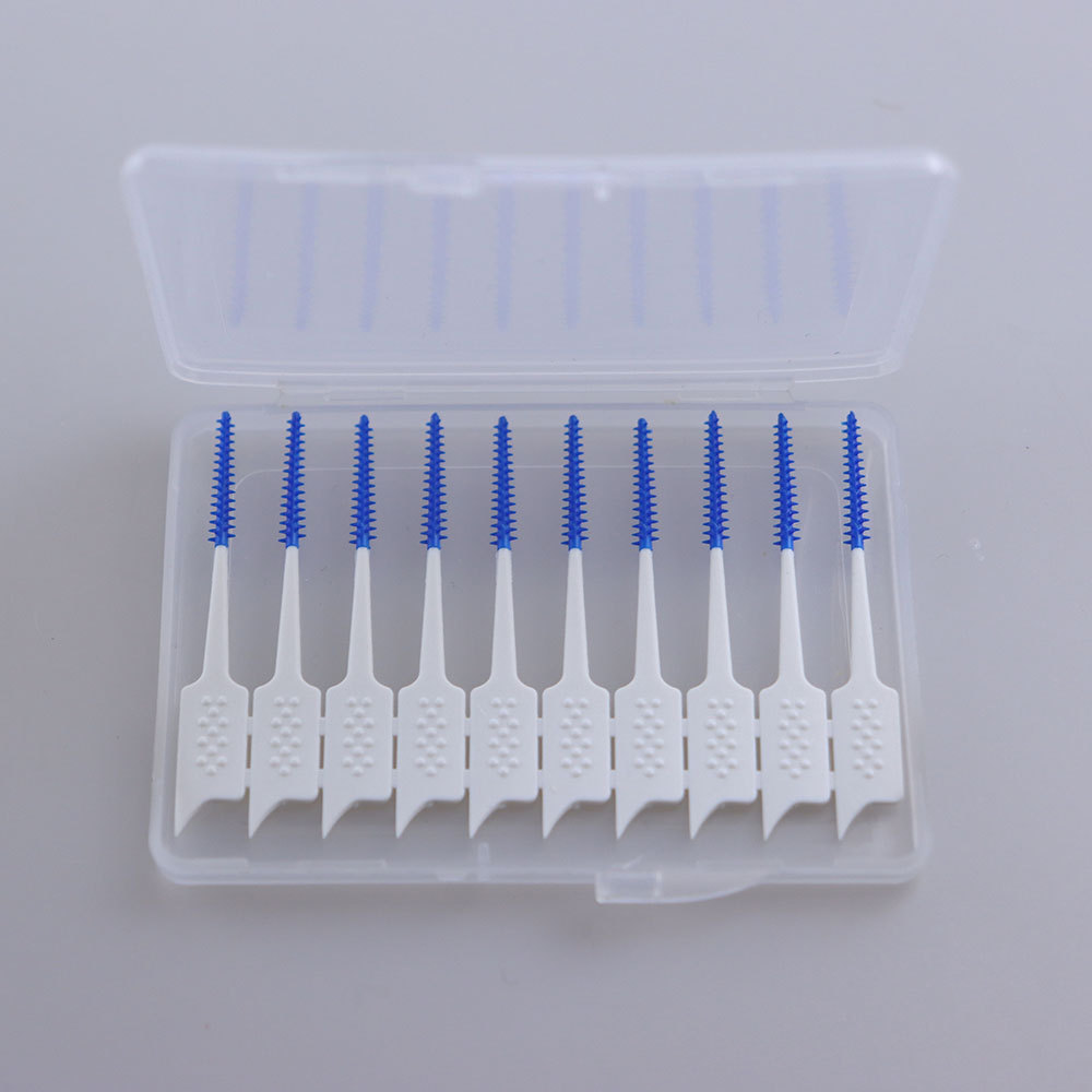 Customized Interdental Brush Toothpick Soft Rubber Dental Picks Orthodontic Tooth Brush