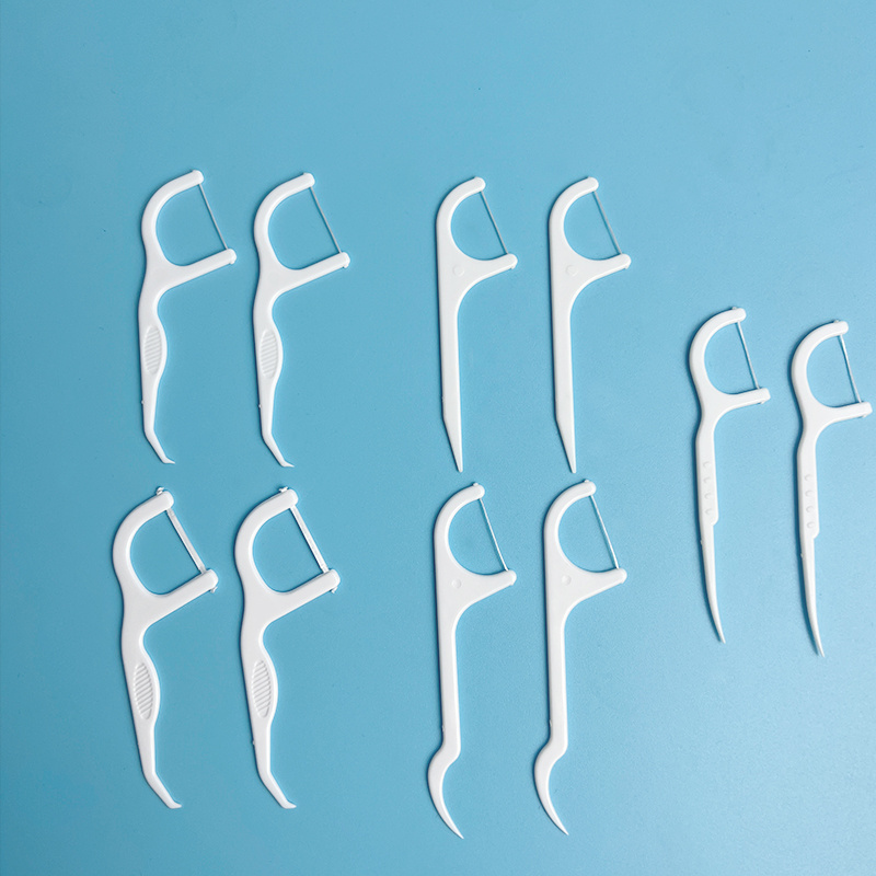 Private Label Bulk Toothpick Disposable 50pcs Oral Flosser Dental Floss Pick