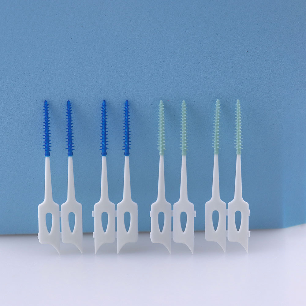 Customized Logo Disposable dental Cleaning Interdental Brush toothpick