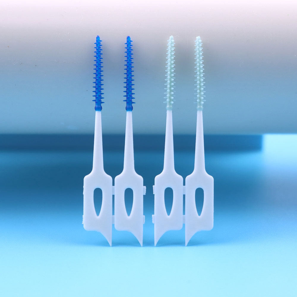 Customized Logo Disposable dental Cleaning Interdental Brush toothpick