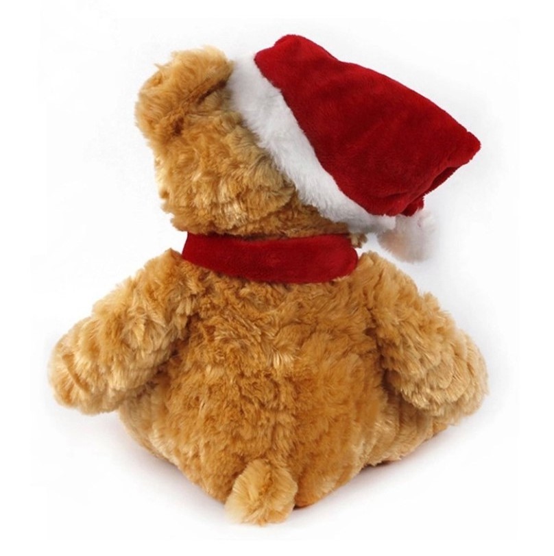 Wholesale Plush Christmas Teddy Bear Toy With Hat And Scarf Santa Hats Scarves Stuffed Teddy Bear Plush Toy Animal Holiday Gifts