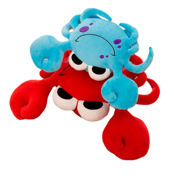 Professional customized crab toy hot sell plush stuffed toy crab personalized plush crab shaped pillow