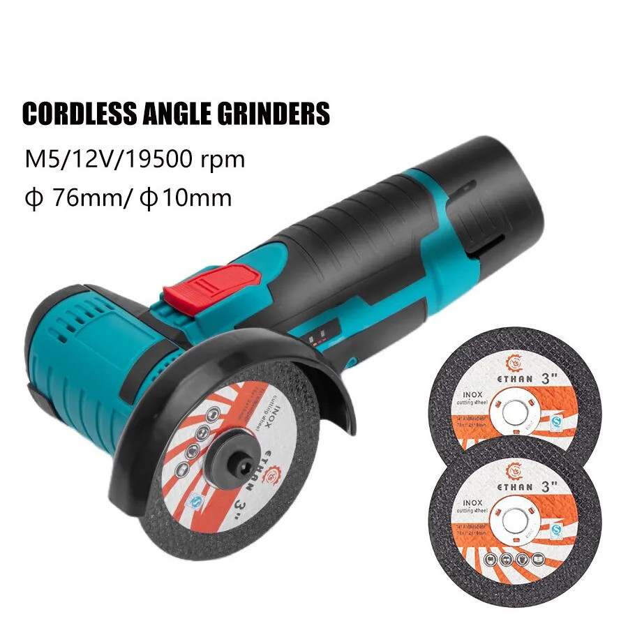 12V Cutting Diamond Cordless Power Tools Rechargeable Grinding Tool Polishing Grinding Machine Mini Angle Grinder