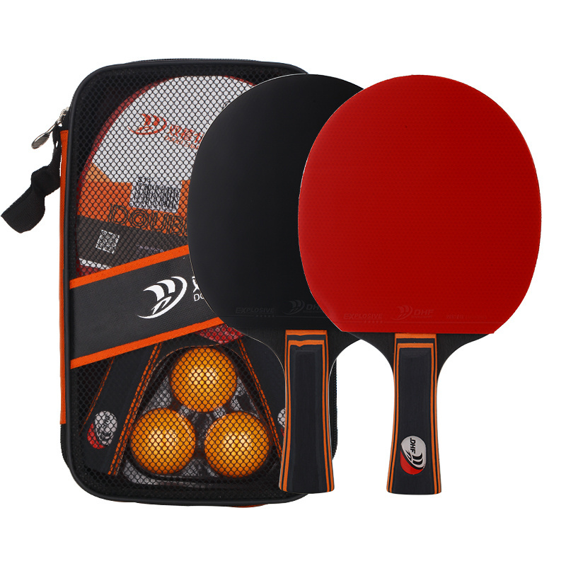 Double Happiness Clan Table Tennis Racquet 2 Strikes 3 Strikes Beginner Training Horizontal Strikes Beginner