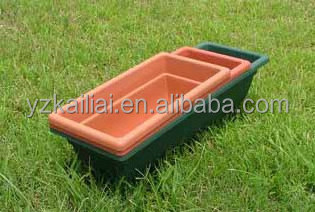 Plastic balcony flower pot wholesale Rectangle planter box