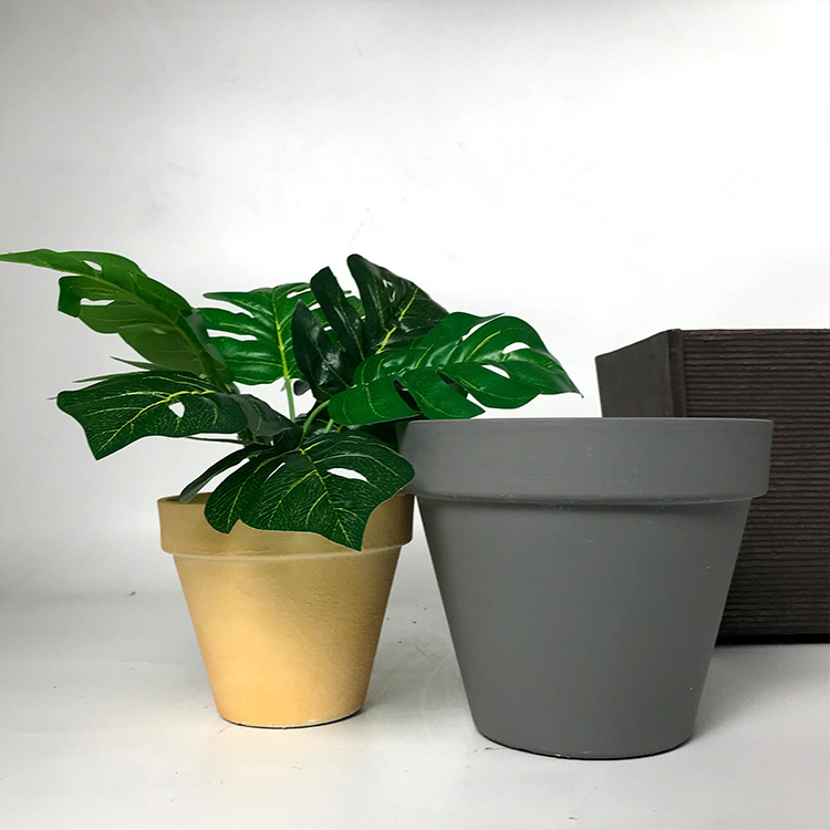 Wholesale home garden suppliers matte plastic terracotta pot