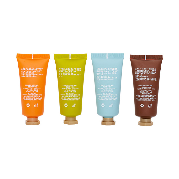 Colorful Lotion Squeeze Tube Travel Hand Cream Sample Packaging Cosmetic Plastic Soft Tube for Shampoo Facial Cleanser