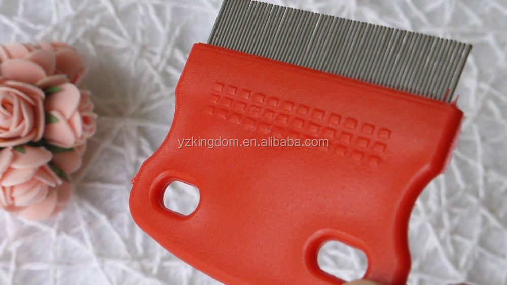 Bulk Packing Cheap Price Tick nit lice Flea Louse comb for pet cat animal puppy hair cleaning